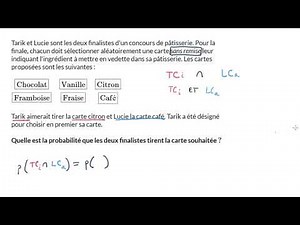 Probabilité de l'intersection de deux événements dépendants