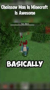 Chainsaw Man Mod Is Awesome #shorts #minecraft #minecraftshorts #viral