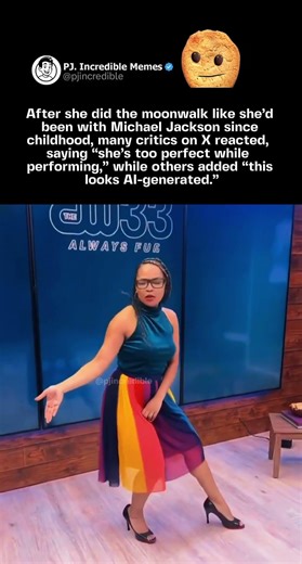 She Moonwalked Like Michael Jackson — Fans Say “This Looks AI!” #MichaelJackson