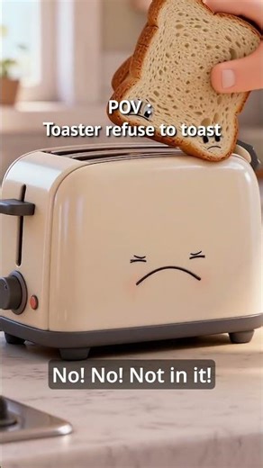 The Toaster That REFUSES To Toast 😂 | Relatable Object Comedy #shorts #animation