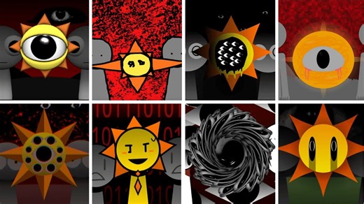 🌞🌞Incredibox - Sprunki，但只有 MR. SUN 在所有不同的模式中 _ V4 🌞🌞