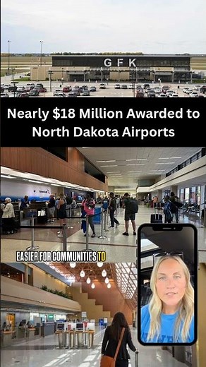 ✈️ Nearly $18 million in federal funding is going to 20 airports across North Dakota