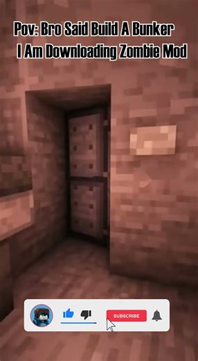 Minecraft Survival Bunker Build #shorts