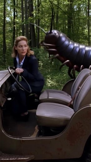 Woman chased by centipede. #centipede #womanpower