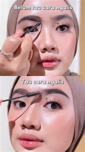 𝓝𝓵𝓲𝓼𝓷𝓪 𝓡𝓪𝓱𝓪𝔂𝓾 𝓼𝓲𝓭𝓲𝓺 on Instagram: "Sedikit tuto ngalis🥸 #makeuphack #hackmakeup #hack #tipsaandtricks #eyebrows #beautyhack #makeuproutine #eyebrowhack #makeupindonesia #eyebrow #eyebrowstylist #makeuphacks"