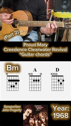 Proud Mary (Creedence Clearwater Revival) TUTORIAL 🎸 (Part 2) #guitartutorial #tutorialchitarra