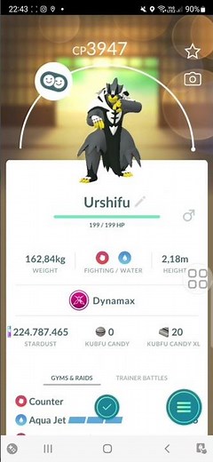Dynamax Urshifu ( Evolution Kubfu) #pokemongo