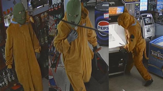 Cartoon-clad crook hits Quick Stop, police seek tips