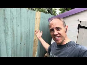 How to fix a feather board fence in the uk