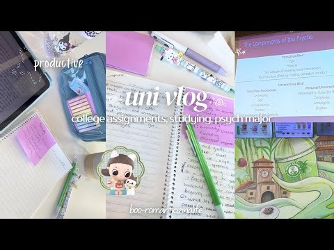 🍂productive uni vlog ✩ commuter student | studying, working on assignments, and mid-autumn market ✩