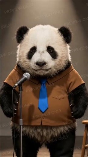 Baby Panda HATES English Stand Up Comedy 😂🐼 #Shorts #PandaReacts #StandUp