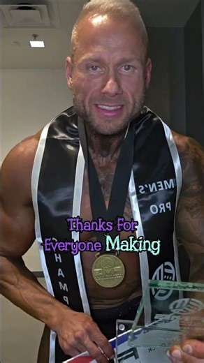 #fmg Vegas PRO Champ 2025! Two trophies and Male Best Dressed! Mission accomplished! #MuscleModel