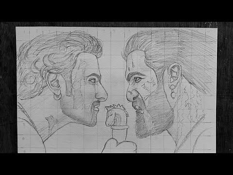 How to draw Bahubali (PRABHAS) step by step |Tutorial| Realistic drawing of Bahubali |01| BAHUBALI |