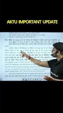 AKTU Semester Exam Notice OUT ⚠️ | Shocking Update for Students! #PW #Shorts