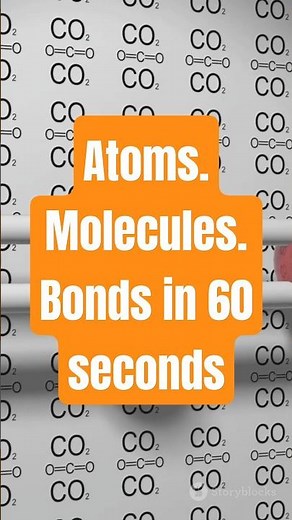 Atoms, Molecules & Bonds Explained in 60 Seconds! #scientificjourney #elements #chemistry