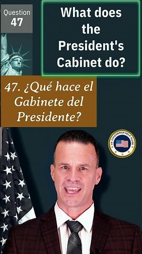 Pregunta 47 Examen Cívica de 128 Preguntas: Traducción Español al Inglés Ciudadanía Americana 2026