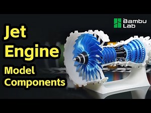 Bamboo Lab Makerworld MH006 Jet Engine Creative Model Components