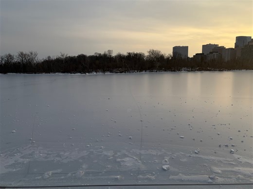 Officials warn public to stay away from icy Potomac River
