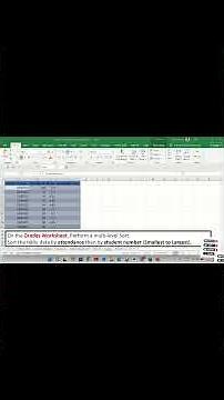 Excel Multi-Level Sort Made Easy | (Smallest to Largest) | MOS Expert Tutorial #excel #exceltips
