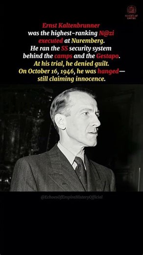 The Highest-Ranking SS Officer Executed at Nuremberg ⚖️