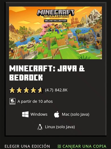 Nostros te ayudamos a conseguir tus juegos favoritos ⛏️🌍 Minecraft Java & Bedrock – Un universo donde todo es posible. #Minecraft #bolivia🇧🇴 #Ofertas #Videojuegos #Gamer