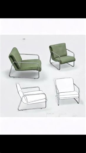 Furniture 3-View Drawing