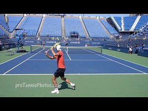 Richard Gasquet 2016 US open practice, 4K