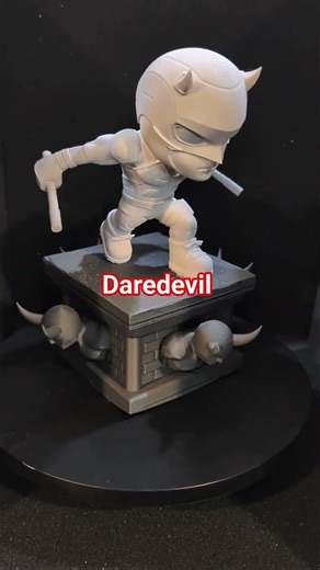 3D Printed Daredevil Chibi Garage Kit #daredevil #daredevilbornagain #3dprinting #garagekit #marvel