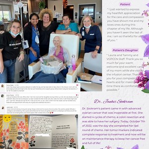 Gynecologic Oncologist, Dr. Janhvi Sookram and the dedicated staff at the Virginia G. Piper Cancer Care Network, John C. Lincoln clinic is honored to be part of our patients’ journeys. For more info: https://www.arizonaccc.com/provider/janhvi-sookram-do #azccc #cancercare #cancerawareness #cancerhealth #cancertreatment #cancerfighter #radonc #medonc #survivorship #cancerdiagnosis #gynonc #ringthebell #vgpccn #honorhealthaz #honorhealth | Arizona Center for Cancer Care | Facebook