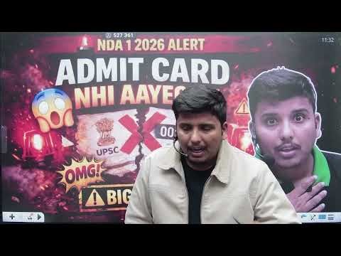 NDA 1 2026 Admit Card NHI AAYEGA? 😱 | BIG CHANGE by UPSC | Truth Revealed 🚨