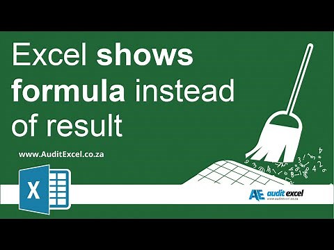 Excel shows formula instead of result. Which one was your problem?