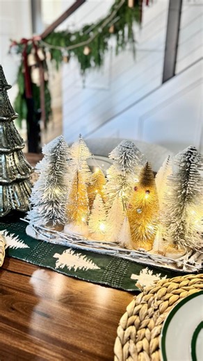 If you love a good high-end inspired DIY, this one’s a must-try. 🌲💡Bottle brush trees fairy lights = cozy winter magic. Comment TREE and we’ll send the post with all the details! | Hip2Save