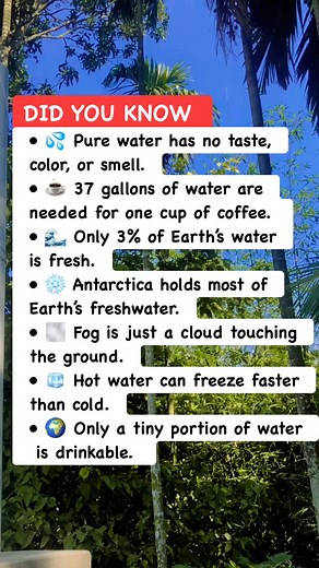 💧 Amazing Water & Earth Facts** #fackt | Math & Puzzle