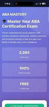 ABA Therapist Exam Prep App | Pass Your BCBA & BCaBA Exam with Confidence