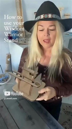 How to use the Large Wisdom Warrior Stand. Get 3 FREE Seed Bead Patterns when you sign up for the Jewel Loom Newsletter. https://f.mtr.cool/zthzjevqgr | JEWEL LOOM