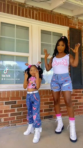 PRINCEZZ PARIS  on Instagram: "Baby girl felt this one  Whoooop we so excited to show you all the new look 殺 Don’t forget to follow our Tiktok @ chocolate_.drop  Subscribe to our YouTube @ keeping up with J&Zi  #princezzp #reels #barbie #hairinspo #tiktok #tiktoker"