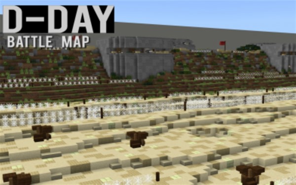 我的世界 二战诺曼底登陆 地图宣传