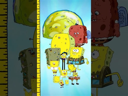 spongebob ranking by size 📏 - Videos For Kids