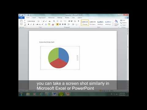 How to take a screenshot using MS Office in Windows 7