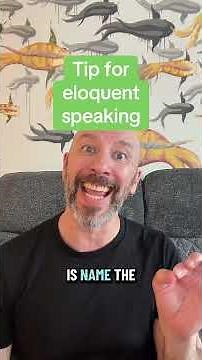 How to be eloquent in 8 words