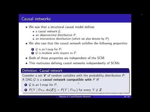 Causality 4: Causal Bayesian networks