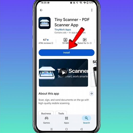 Tiny Scanner App - How To Install & Download Tiny Scanner PDF Scanner App On Android #scanner