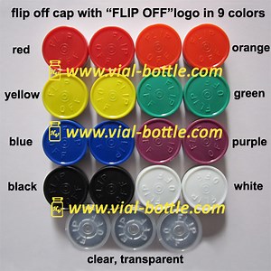 [Hot Item] Various 20mm Colorful Flip off Seals with "Flop off" Logo