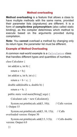 Method Overloading #corejava #interview
