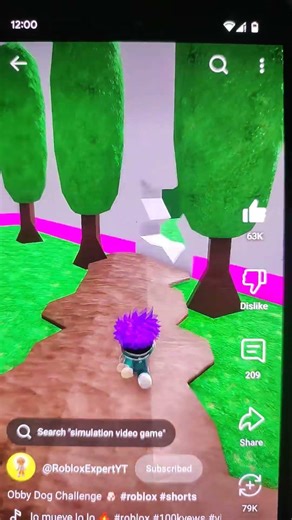 Obby Dog Challenge#roblox #shorts