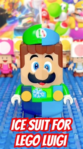 Lego Super Mario Luigi Ice Suit #nintendo #asmr #lego #shorts