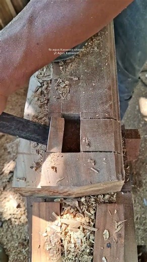 carpenter's technique using manual chisels #wood #woodworking