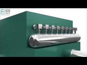 Bag Filter / Dust collectors working animation #technology #flourmill #filter #bagfilter