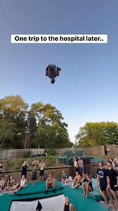 He tried to do 7 flips and this happened.. 🤕 #trampoline #flips #reelsbonus | Colton Merrifield