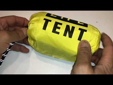 Go Time Gear Life Tent Emergency Survival Shelter 2 Person Use As Tube Tent Tarp Whistle & Paracord